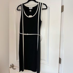 Carmen Marc Valvo large dress black white